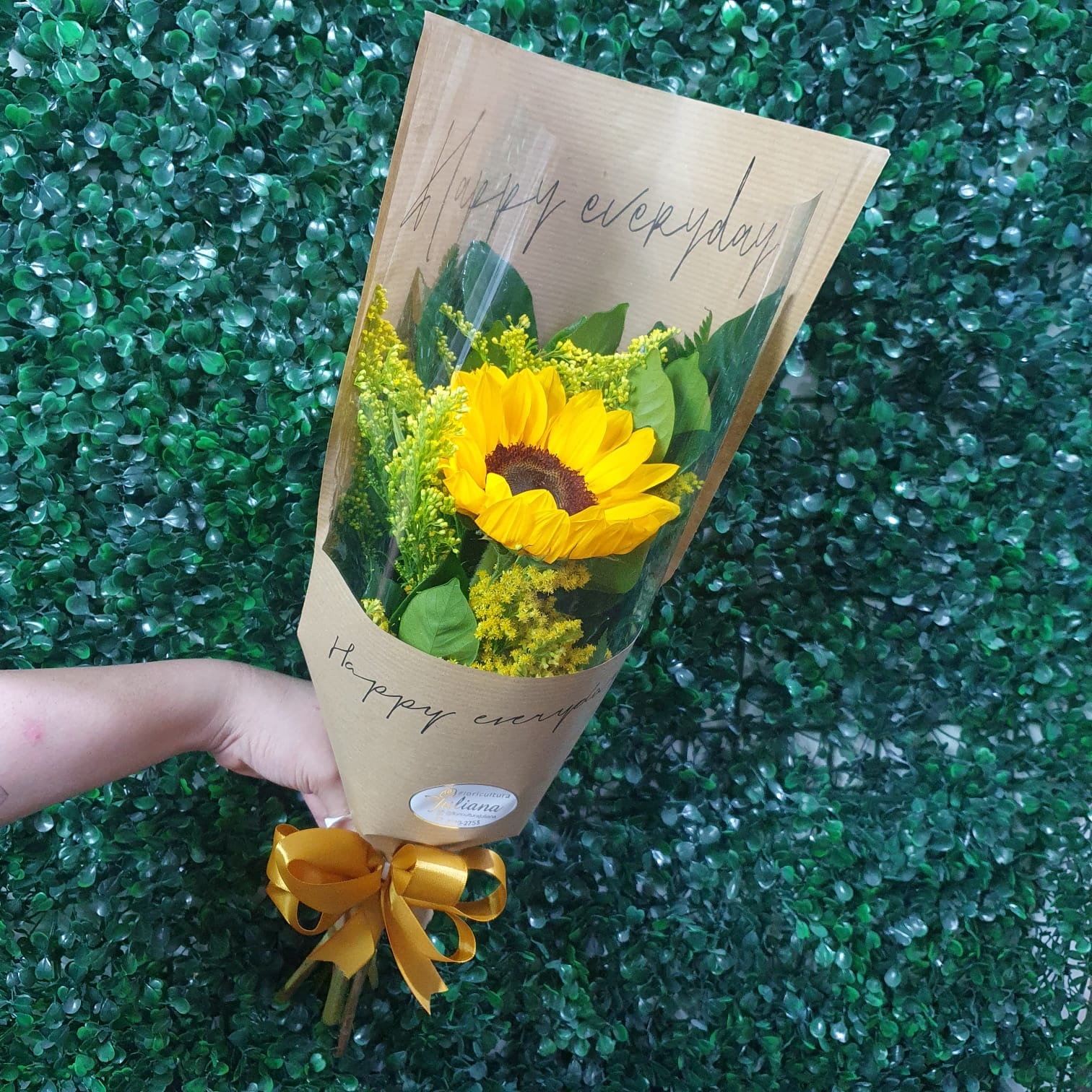 Ramalhete com 1 Girassol - Pardo