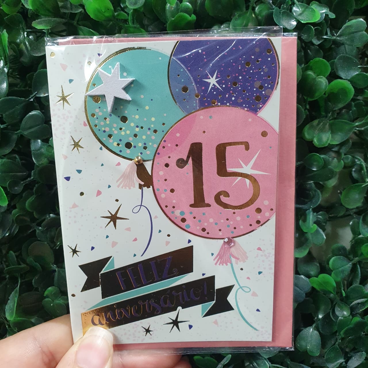 CARTÃO P - Feliz 15 anos