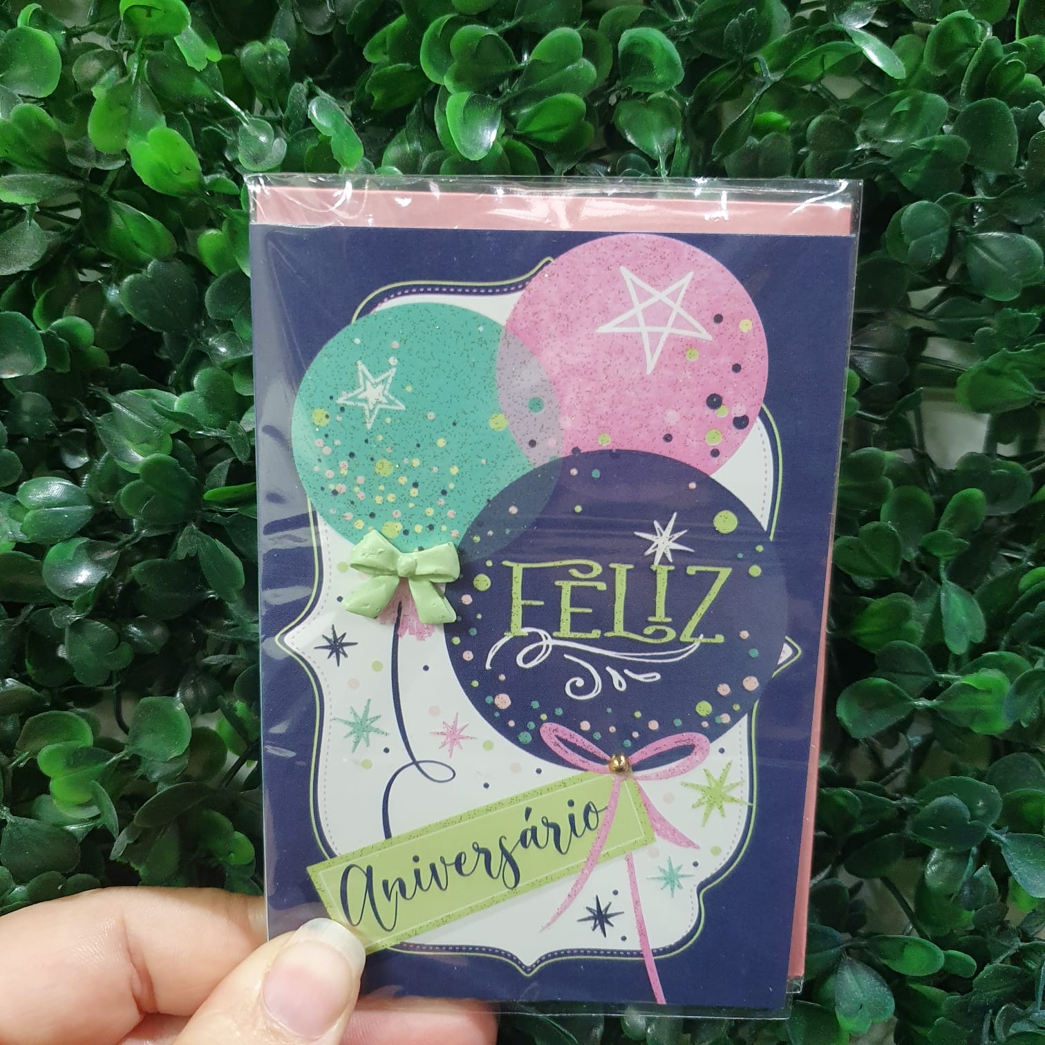 CARTÃO P - Feliz Aniversário - Alegria!