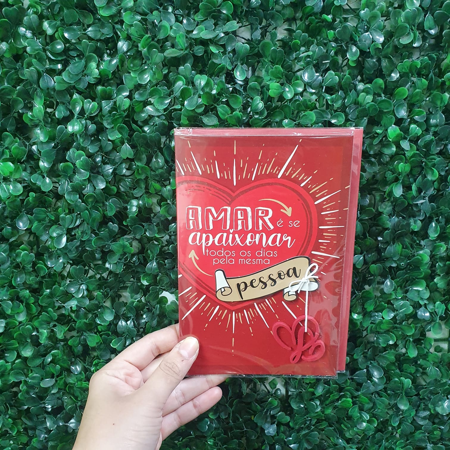 Cartão G - Amar é se apaixonar todos os dias pela mesma pessoa