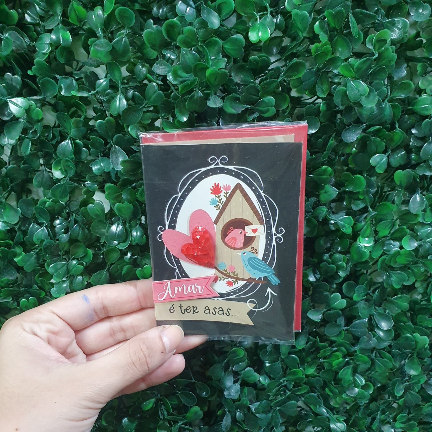 Cartão P- O amor te dar asas