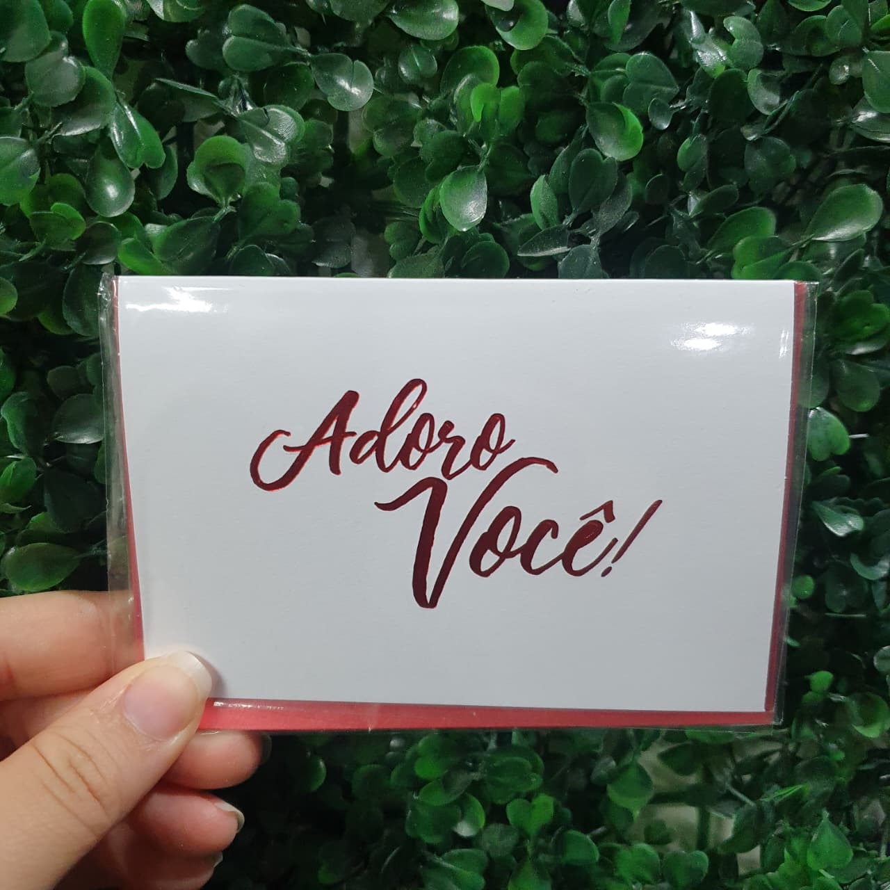 Cartão P - Adoro Você - Em branco