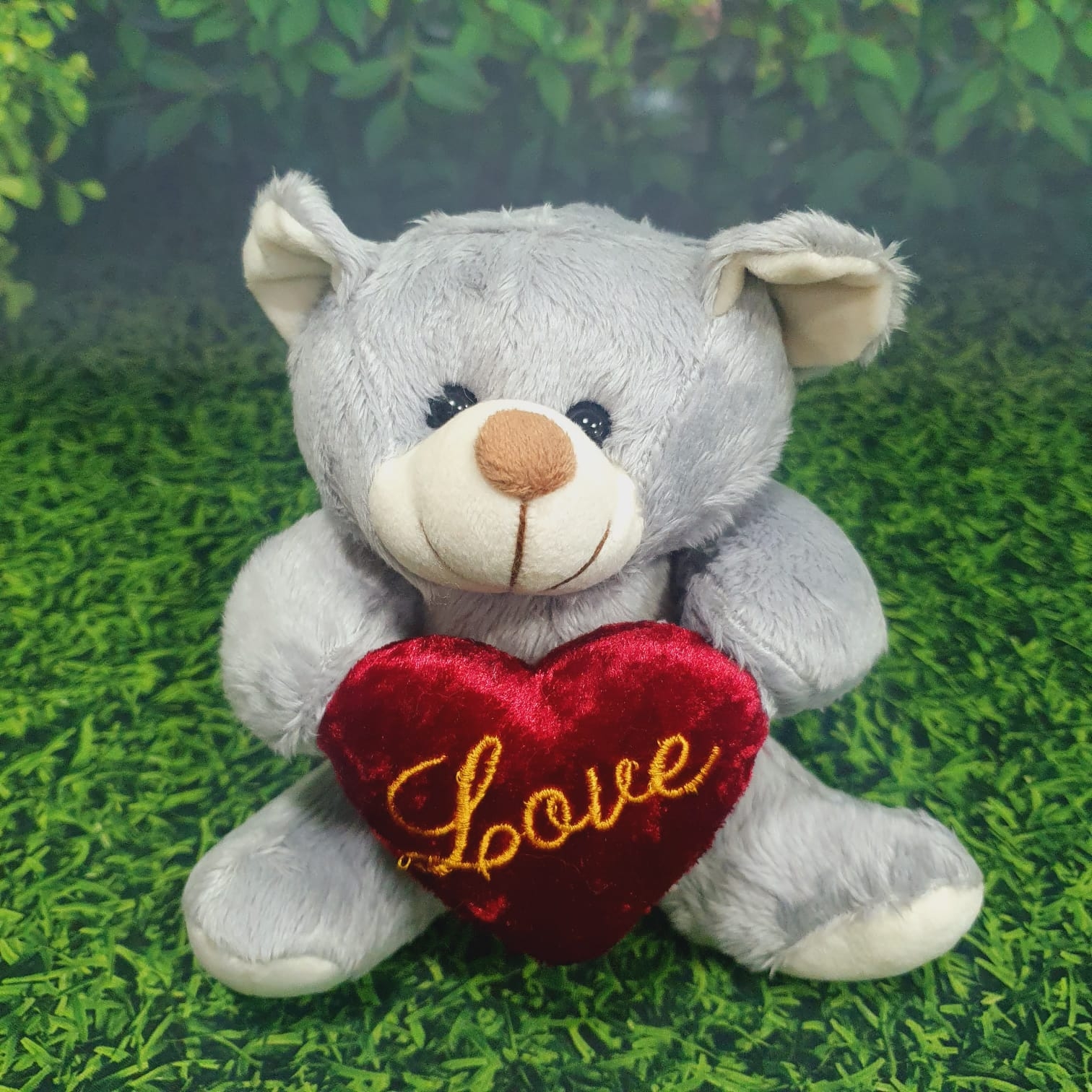Pelúcia Cinza Love