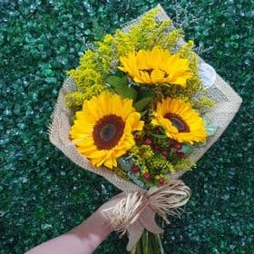 Ramalhete 03 Girassóis - Juta