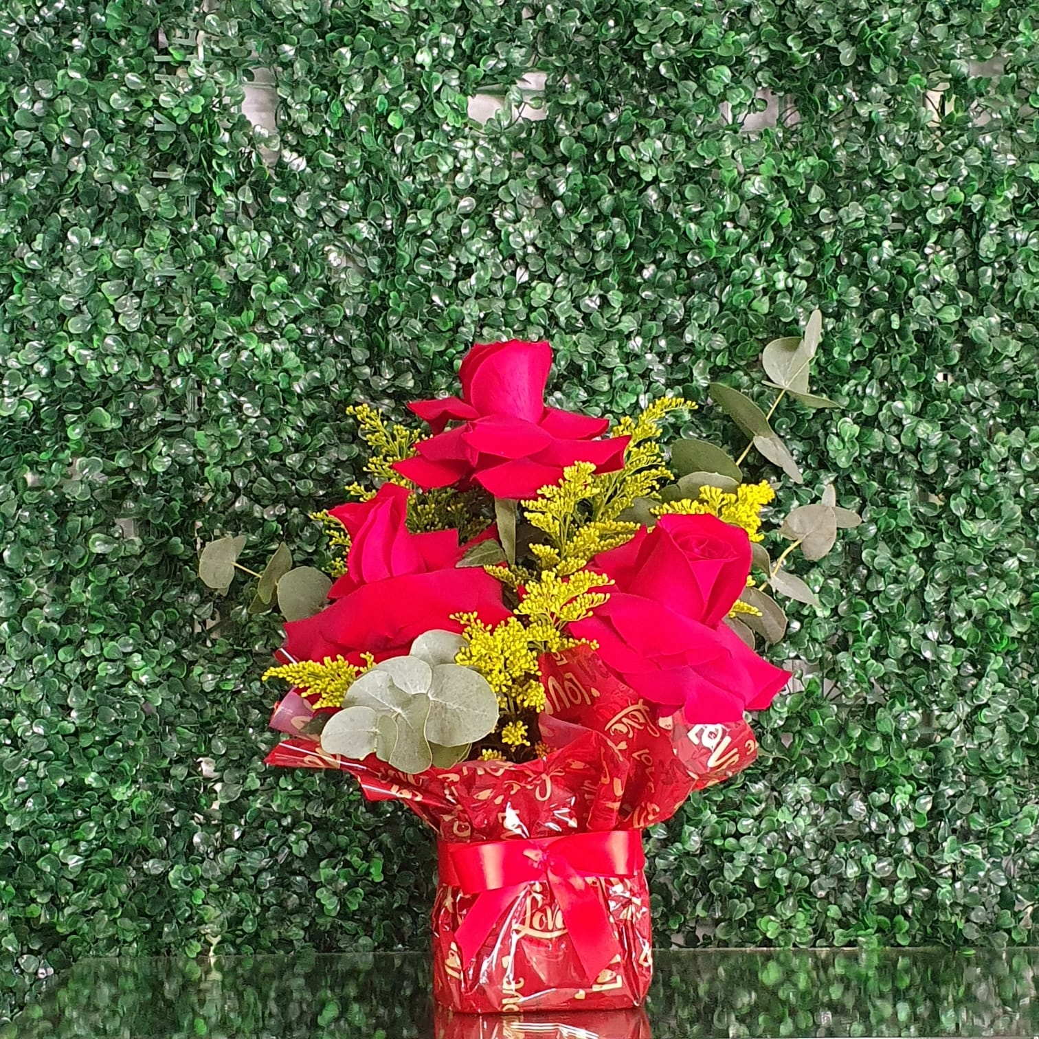 Arranjo de Rosas Importadas - Para Cesta