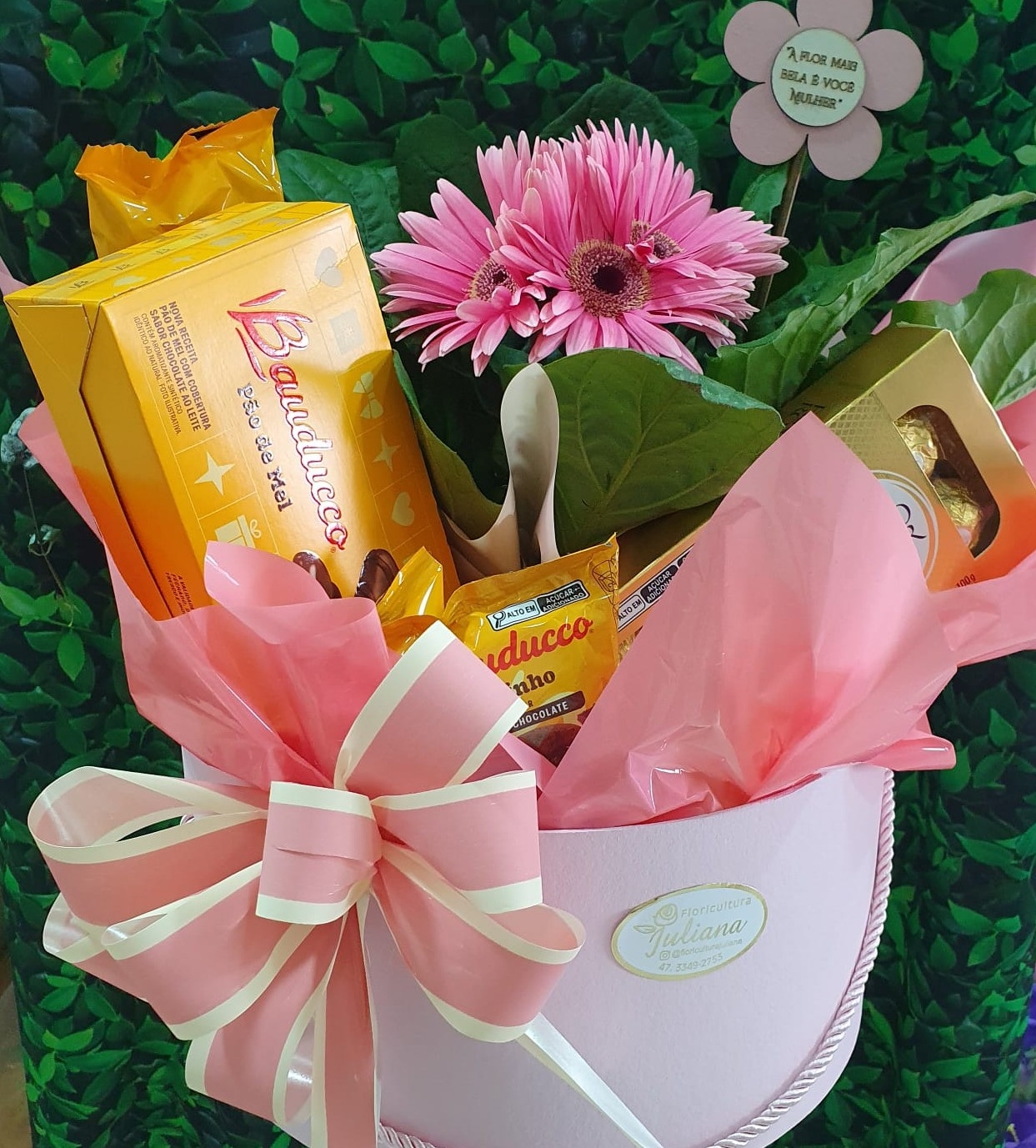 Box Guloseimas e Vaso plantado